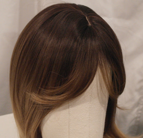 Brunette Ombre Mid-Length Wig