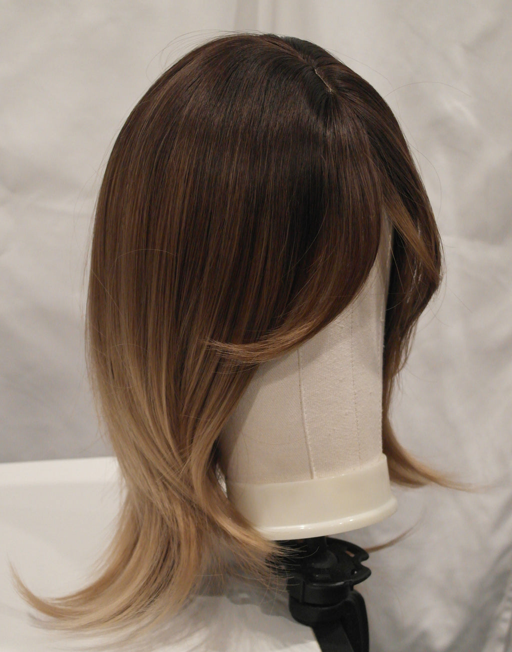 Brunette Ombre Mid-Length Wig